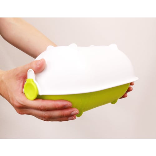 Kokubo Spin Wheel Colander, Oval, Green, KK-311