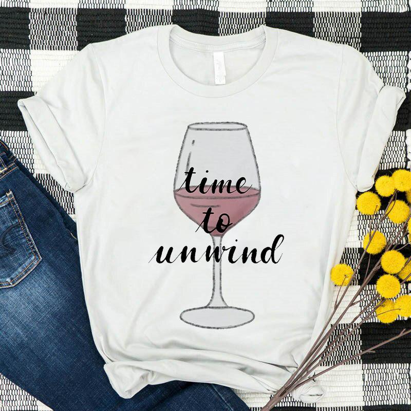 

Tees Fashion Custom T-Shirt New 90S Cute Short Sleeve Female Clothes Tshirts Red Wine Glass Pattern Cartoon Graphic O-Neck XXXL білий