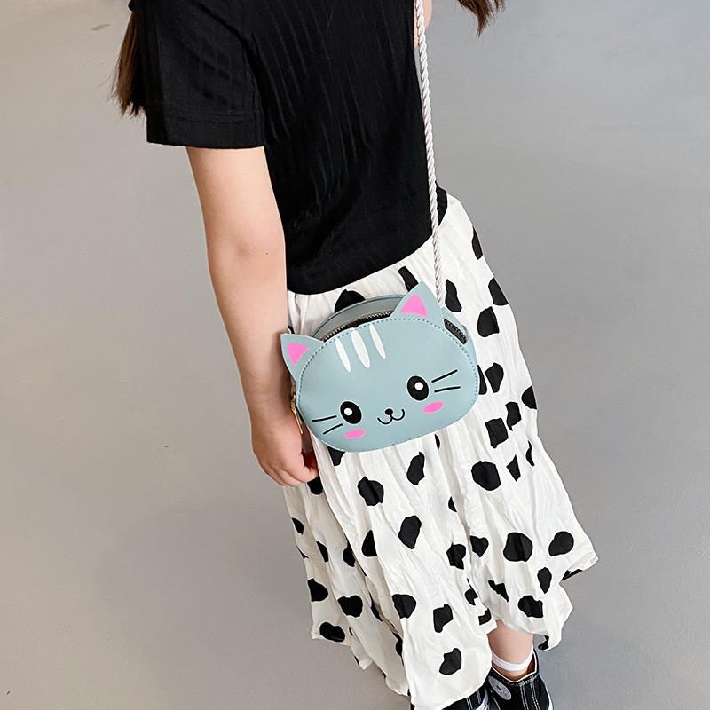 Очаровательная Мультяшная Сумка Через Плечо Для Детей Милый Кролик И Котенок Принт Животных StyleF