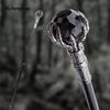 Black Glass Ball Steampunk Cane Fashion Decorative Stick Gentleman Luxury Crosier Knob Walking Stick 93cm