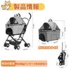 Athvcht Pet Separate with Rotating Front Dog Easy To Assemble Easy To Store Dog Large Heavy Load For Small Medium Convenient for Going Walking Cart,