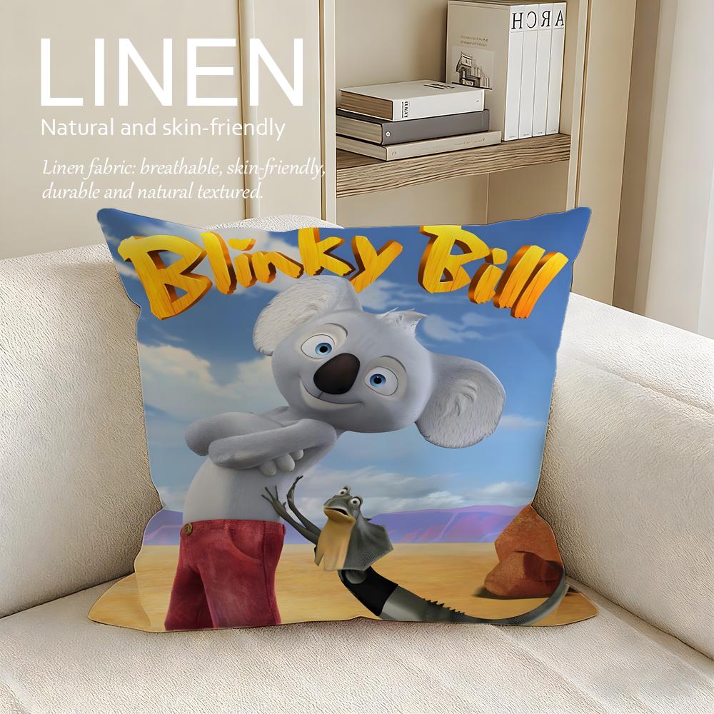 Blinky Bill the Movie Cushion Cover Pillowcase Set Pcs x x Breathable Washable Sofa Cushion Cover