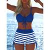Nuovo Set Bikini per Commercio Estero Costume da Bagno Due Pezzi Donna Costume da Bagno Estate
