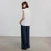 Chuyu Women's Relaxed Antibacterial Cotton T-shirt & Wide-Leg Pants Set
