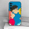 Ponyo and Sosuke  Phone Case For Samsung S25,S24,S21,S22,S23,S30,Ultra,S20,Plus,Fe,Lite,Note,10,Black Cover