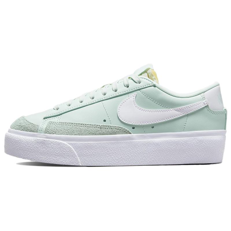Nike Blazer Low Platform 'Barely Green' Women's Sneakers Skateboard Shoes DJ0292-300