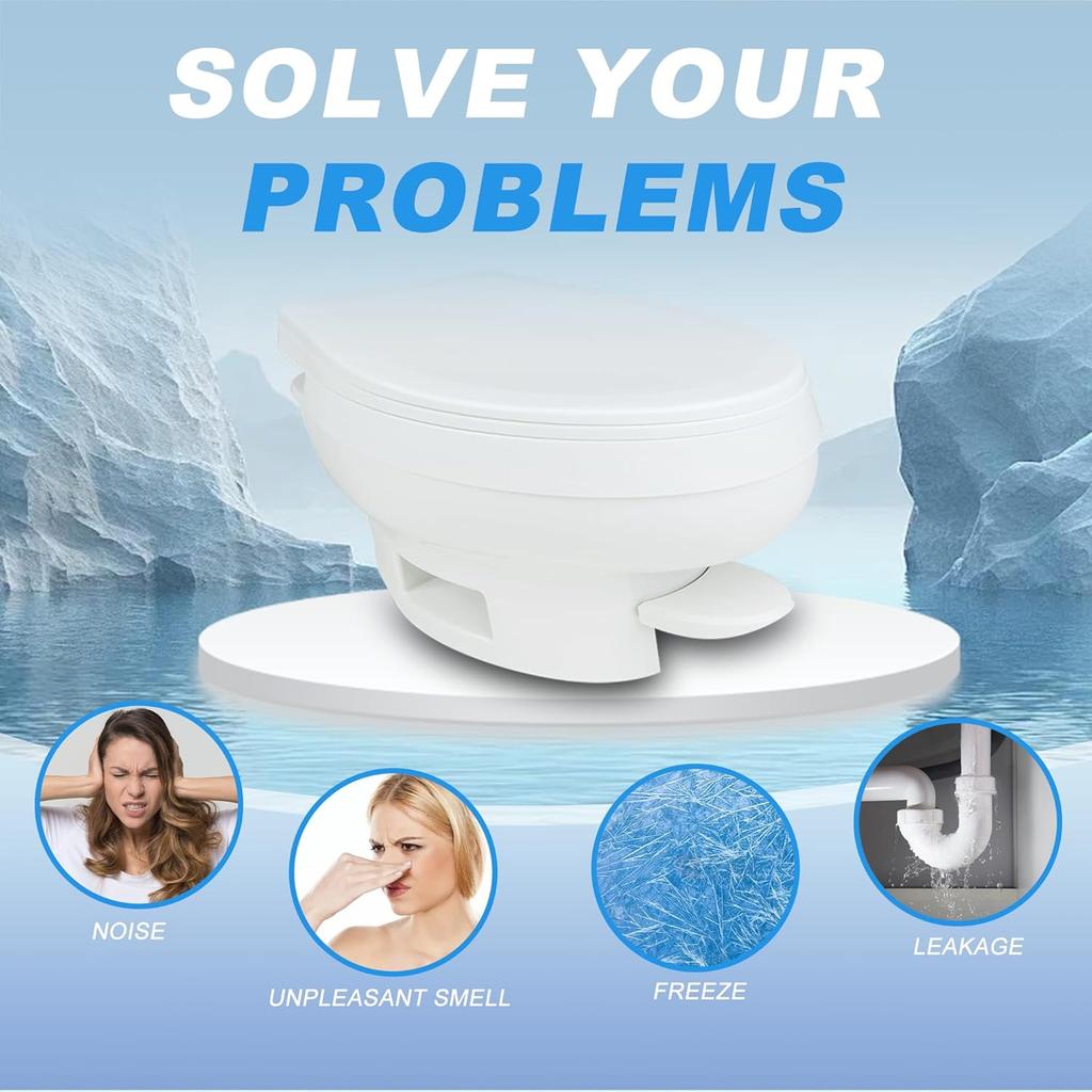31705 3 31687 31653 RV Toilet Water Valve Kit- Freeze Resistance & Leakage-Resistant RV Toilet Parts For Thetford Aqua-Magic V High And Low By Vypart
