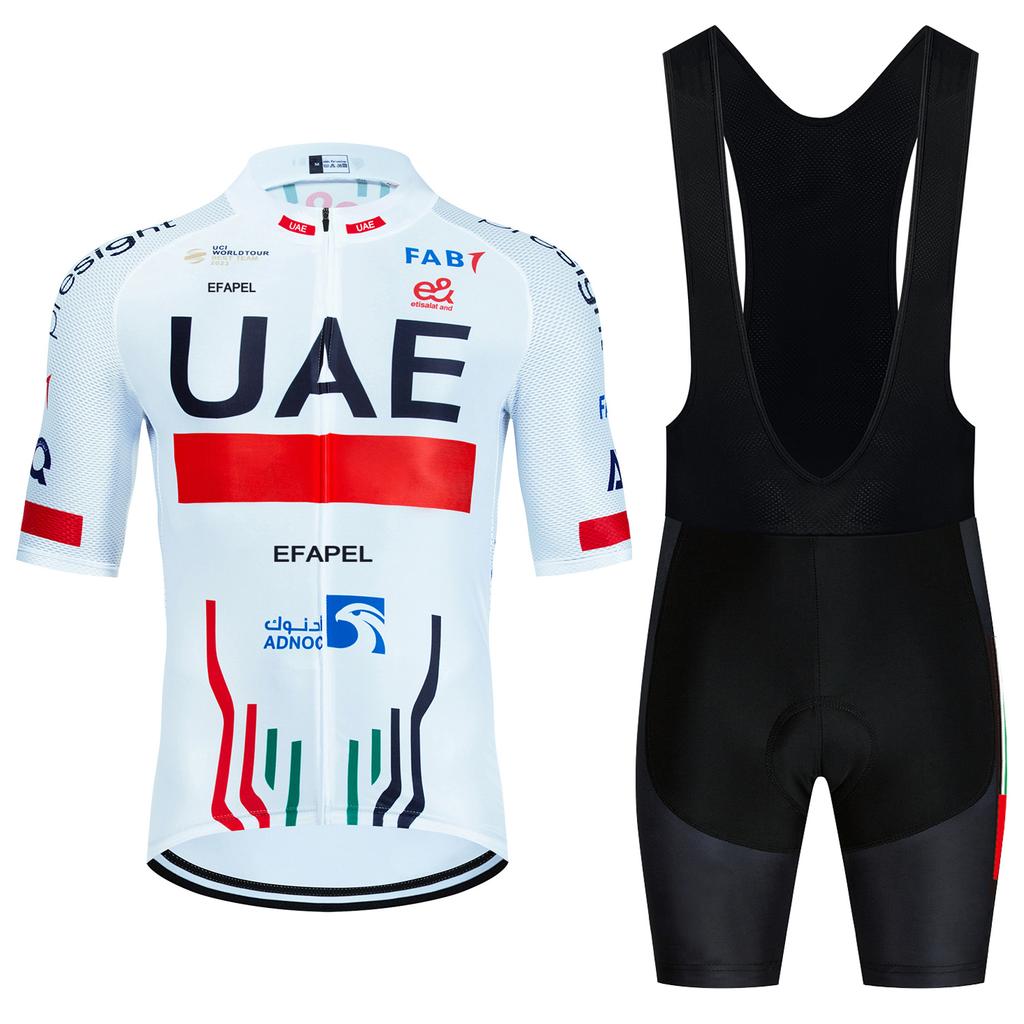 NEW Summer Cycling Set UAE  Bike Jersey Bibs Shorts Men Women Quick Dry Ropa Ciclismo Riding Bicycle Maillot Clothing