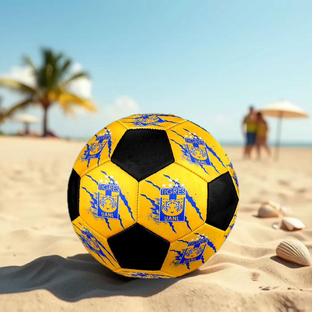 1pc Tigres UANL Soccer Ball Size 5 Indoor Soccer Ball Fashion Colorful Backyard Game - Great For Sports Fans Gift HE59