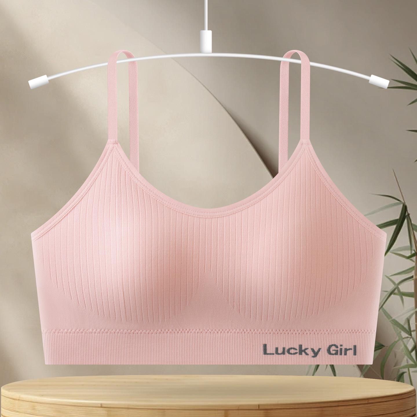 

Wireless Fashionable Slimming Vest Bra - Breathable, Sexy, Casual Camisole for Women One size (80-130 jin) рожевий