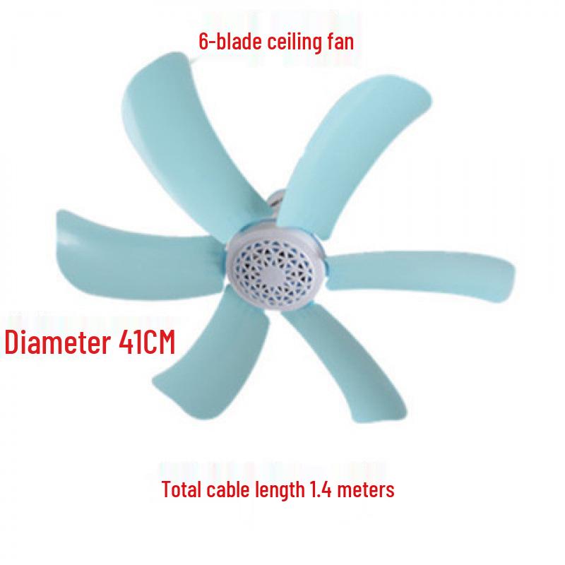 Compact Silent Ceiling Fan for Dorms and Bedrooms