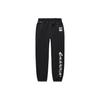 Li Ning X Market Cartoon Buchstabenaufdruck Gestrickte Straight Fit Sporthose Herren Unterteile Schwarz AKLT909-1