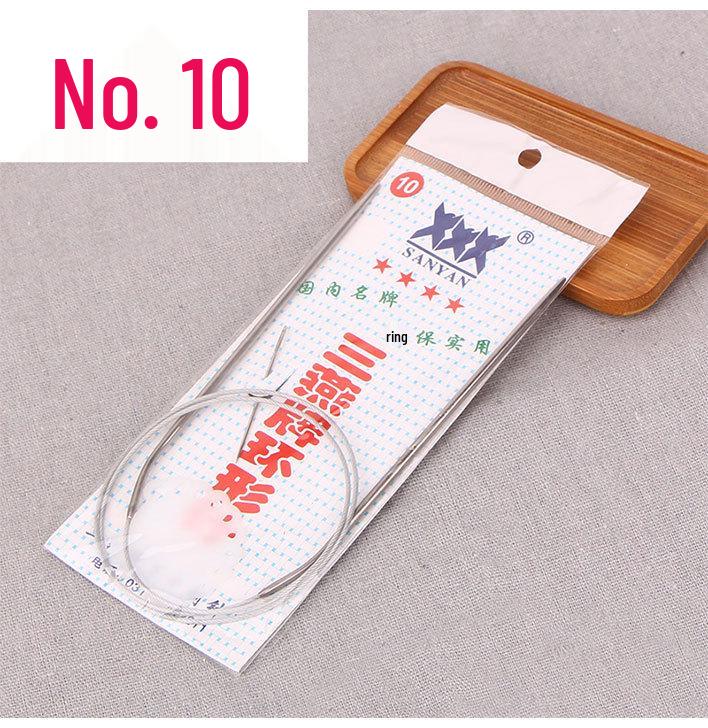 Stainless Steel Circular Knitting Needle Set for Wool Sweaters