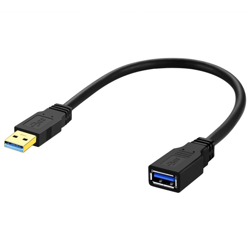 

0.6m USB 3.0 Female to USB 3.0 Male Data Transfer Cable USB-A Extension Cord Anti-Wear PVC Line As Shown A