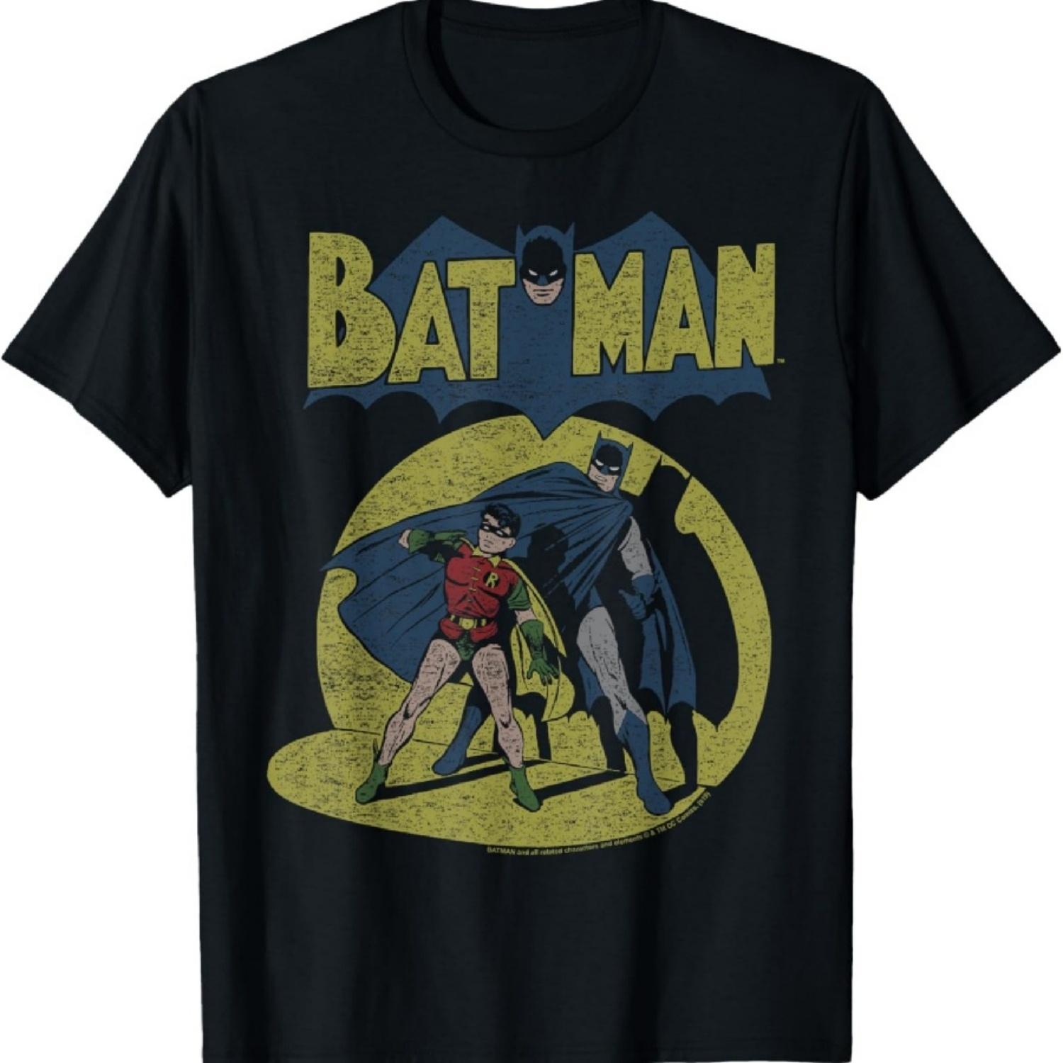 DC Comics Футболка Бэтмен Винтажный Прожектор S