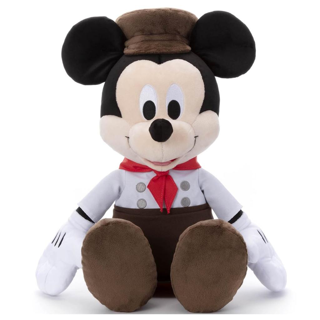 Disney Character Plush Toy, Large, Mickey Mouse in Bakery Costume, Approximately 16.5 inches (42 cm) Tall