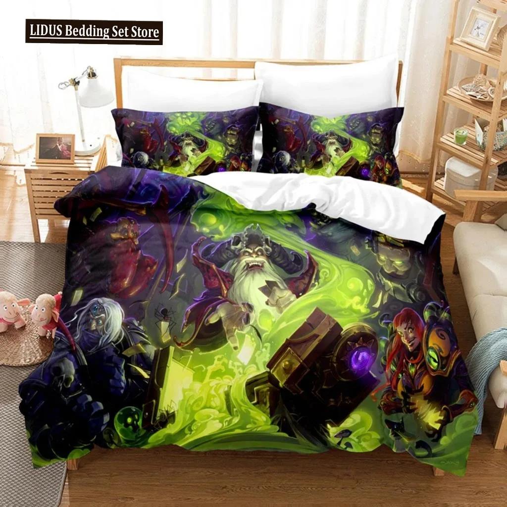 3D World Of Warcraft Bedding Sets Duvet Cover Set With Pillowcase Twin Full Queen King Bedclothes Duvet Cover