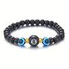 Turkish Blue Eye Bracelet Lucky Amulet  Hand Chains Gifts 5/8MM Tiger Eye Stone Beaded Evil Eye Bracelets for Women Men