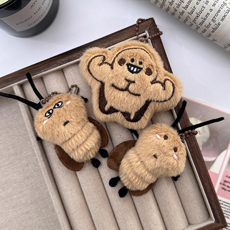 Cartoon Cockroach Plush Bag Charm Bag Pendant for Quick Decoration of Backpacks Purses or Luggage Amusing Design
