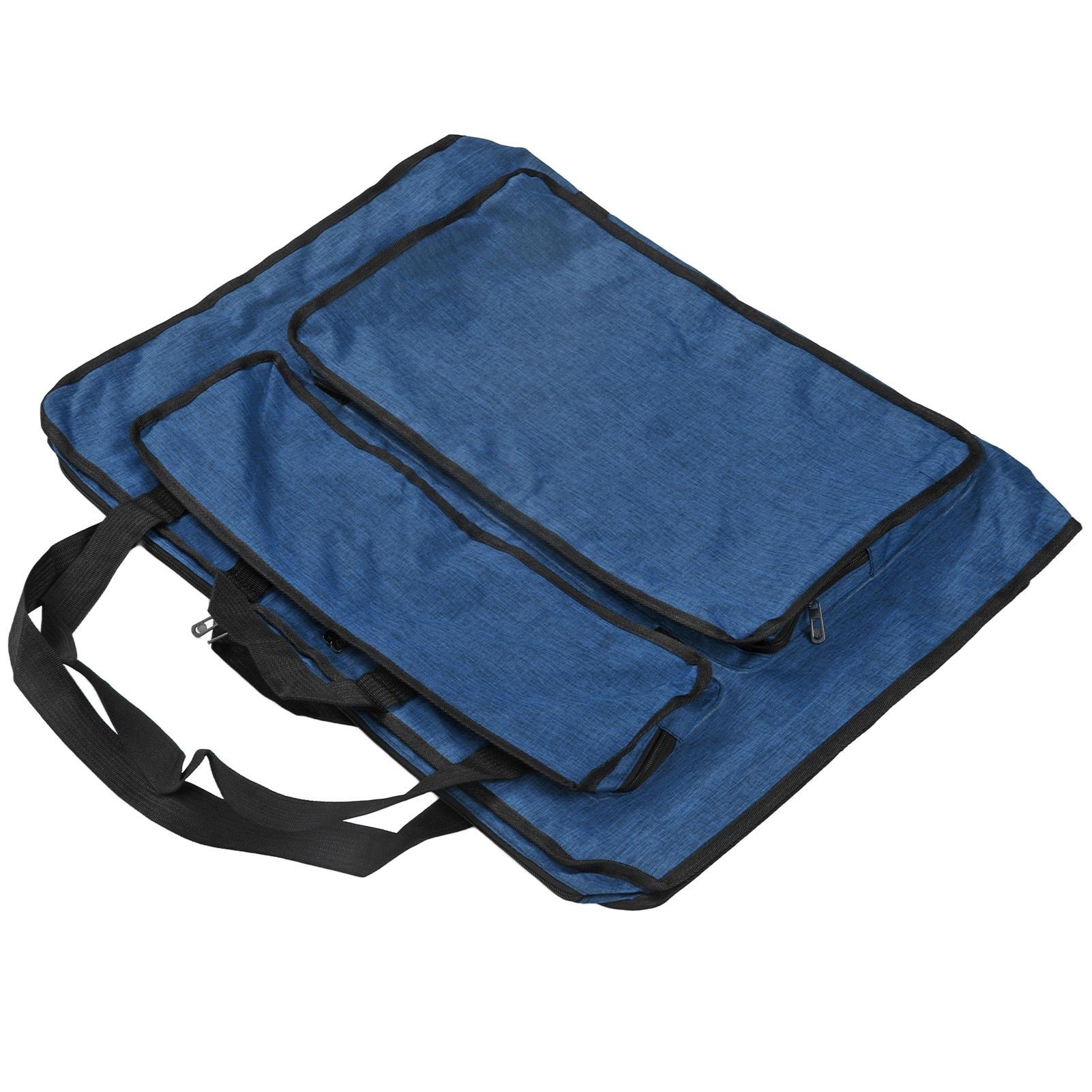 

Сумка-этюдник одноплечевая усиленная водонепроницаемая портативная большой вместимости с несколькими карманами сумка художника для художника синяя синий