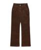 COVERNAT WOMAN Semi Bootcut Corduroy Pants Brown