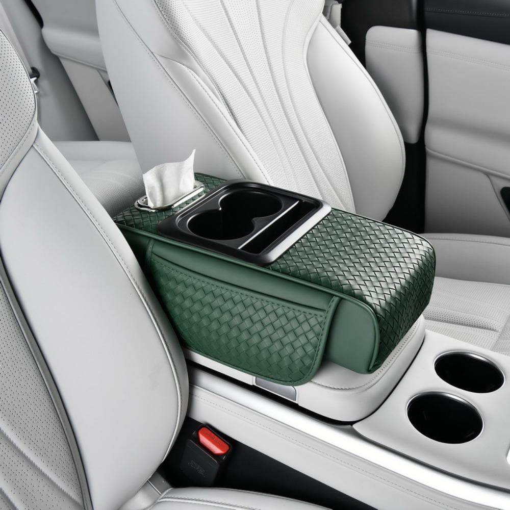 

Side Storage Pockets Armrest Storage Organizer Box Cup Holder Car Center Console Mat Car Interior