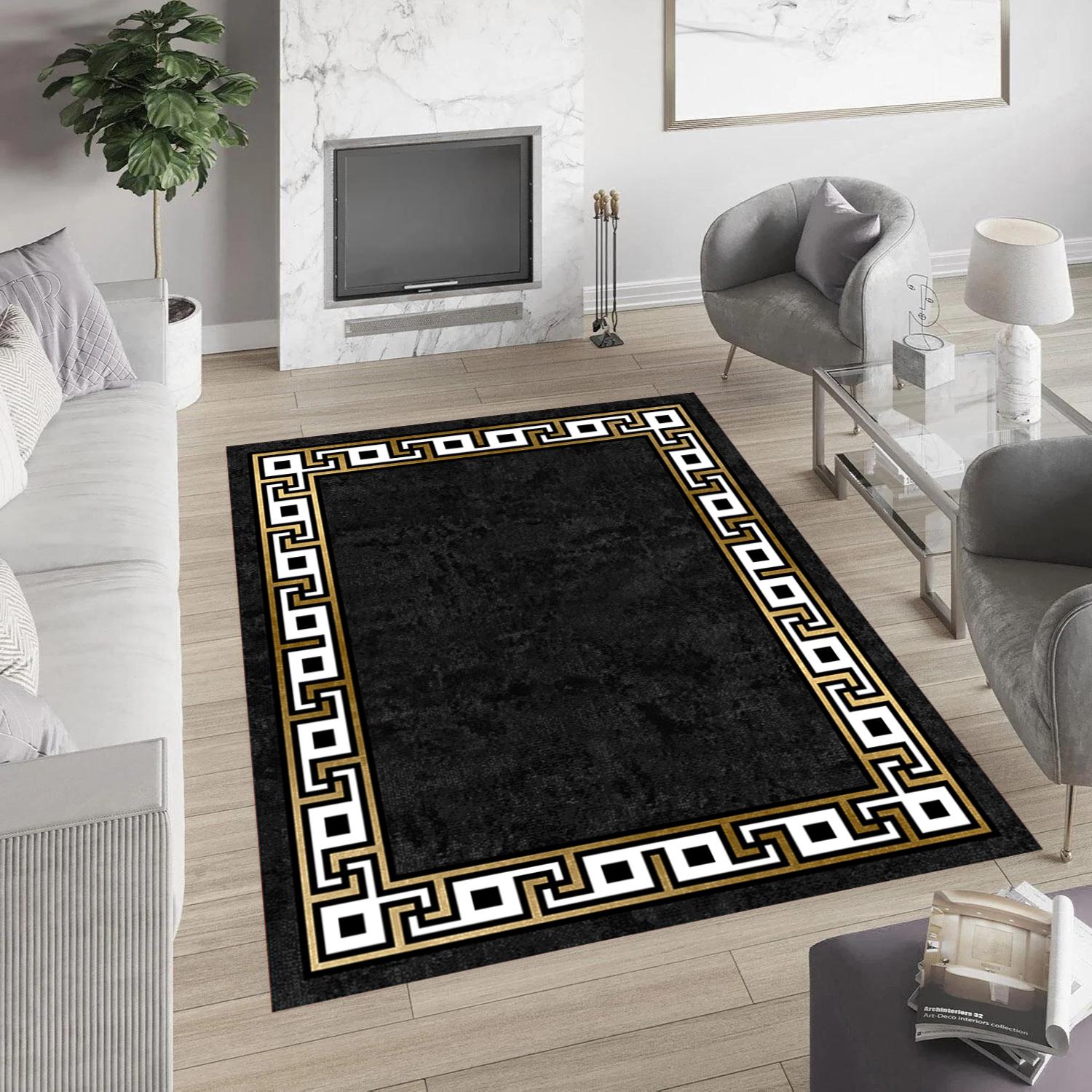 

Rovigo Home Моющийся ковер с принтом RVG0806-FNL13 50x80 чёрный