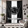 Wall Hanging Tapestry With Custom Name & Text, Derby County Decorative Tapestry For Bedroom