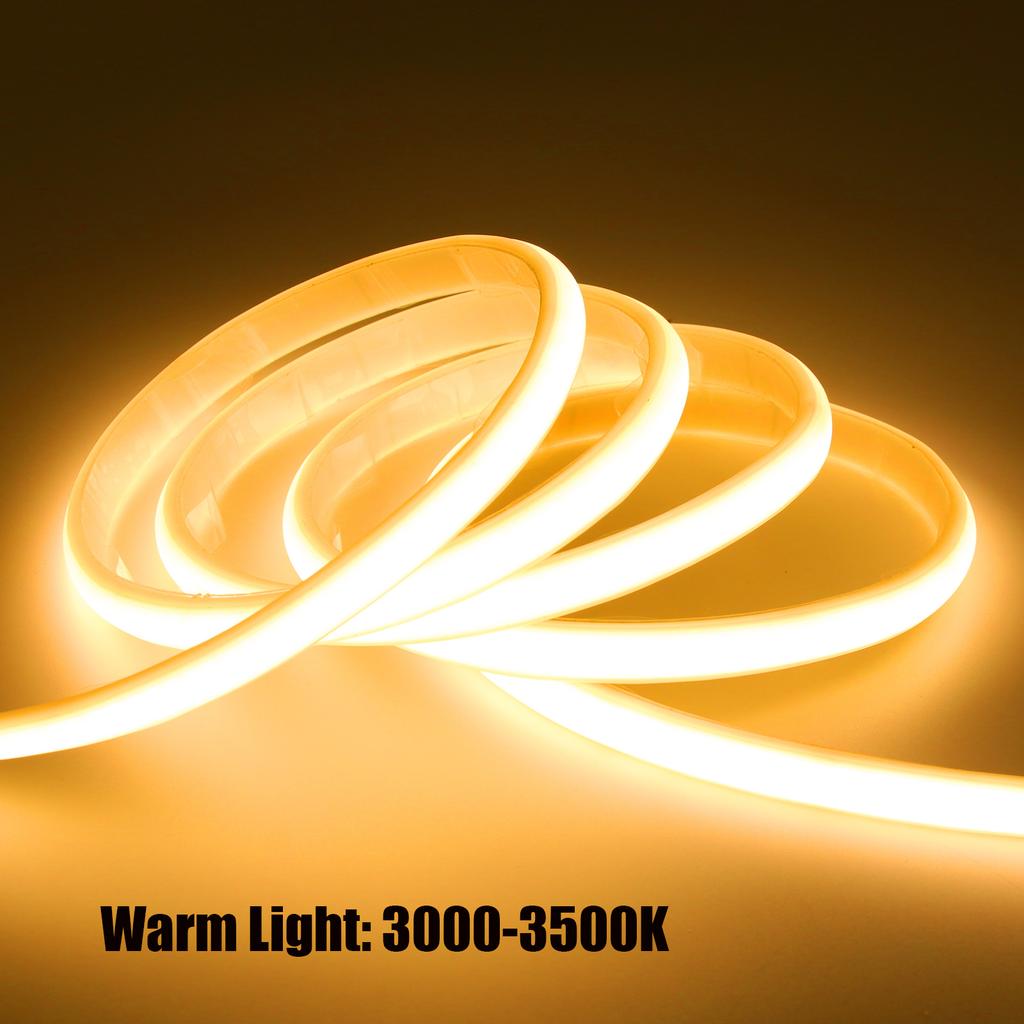 IP67 Waterproof COB Neon Strip Kit Bluetooth APP Control Dimmerable DC 12V 24V Flexible Ribbon LED Light 3000K 4000K 6000K
