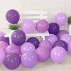 Cuttlefish Purple Star and Moon Theme 47-Piece Birthday Balloon Party Background Decoration Photo Setup Kit