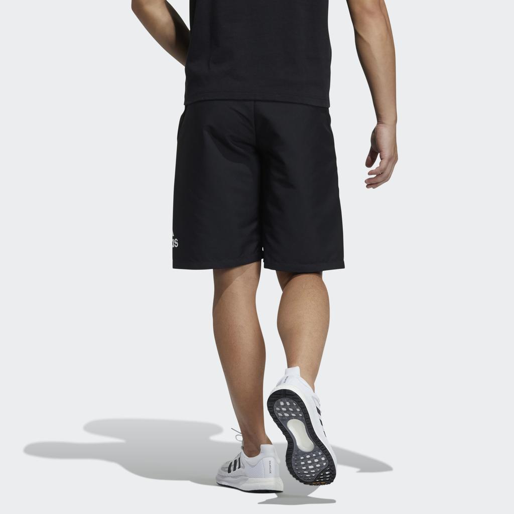 Adidas M Mh Woven Shorts Breathable Letter Print Men Shorts Black GN0802