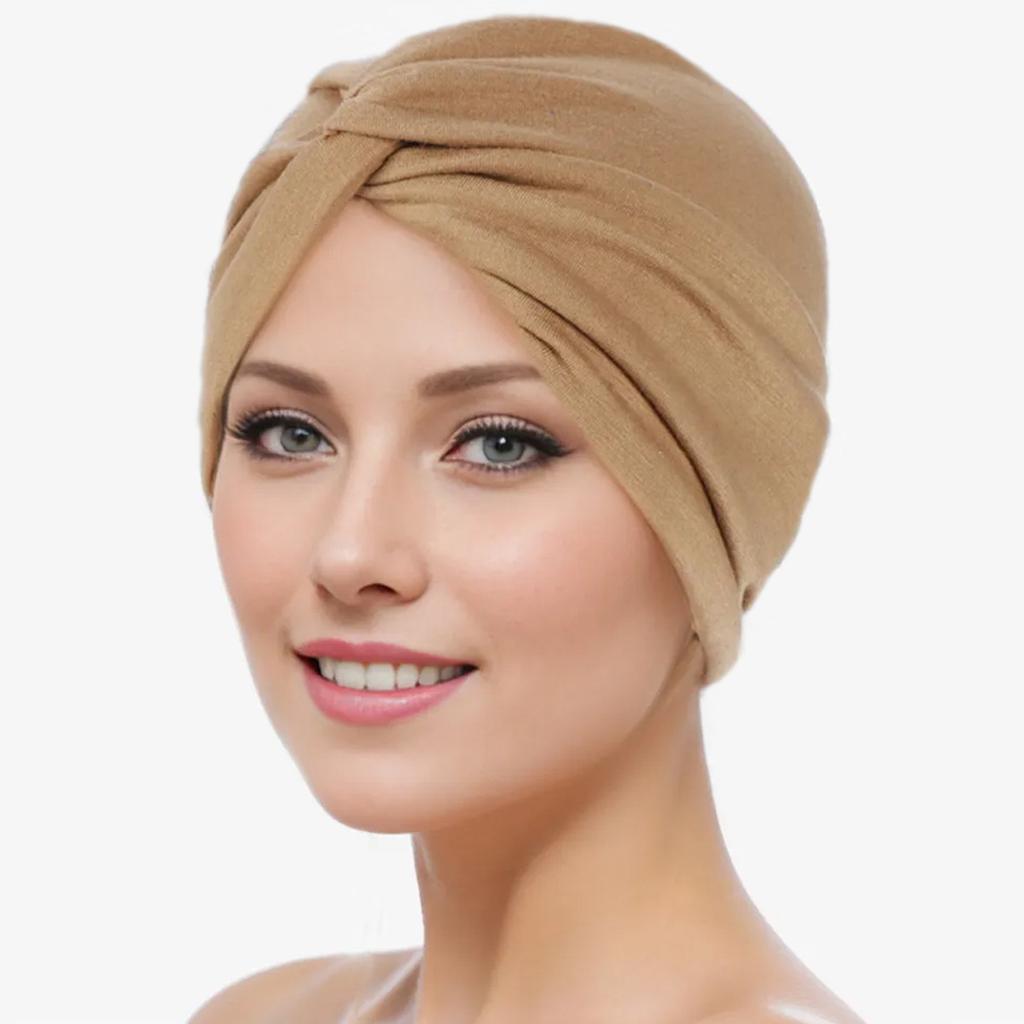 1 sztuka Elastyczne Turbany Nakrycie Głowy Kobiety Czapka Pokrycie Skręcony Plisowany Opaska na Głowę Różne Kolory Pokrycie Włosów Czapki Beanie dla Kobiet Dziewcząt