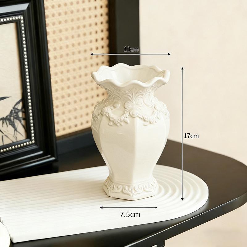 Ceramics Vase Flower Vase Decorations Household Table Accessories Nordic Vases For Flowers Bottle Room Decoration Workspace Accessories