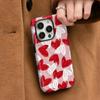 Summer mobile phone case women's cartoon love iPhone protective case two-in-one mobile phone case Apple 17 magnetic case