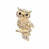 Stylish Rhinestone Owl Brooch - Cute Lapel Pin for Clothing Accessories