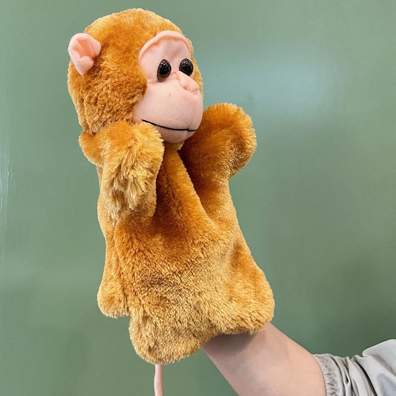 Monkey Stuffed Animal Hand Puppet For Kids Role Playing Games And Storytelling