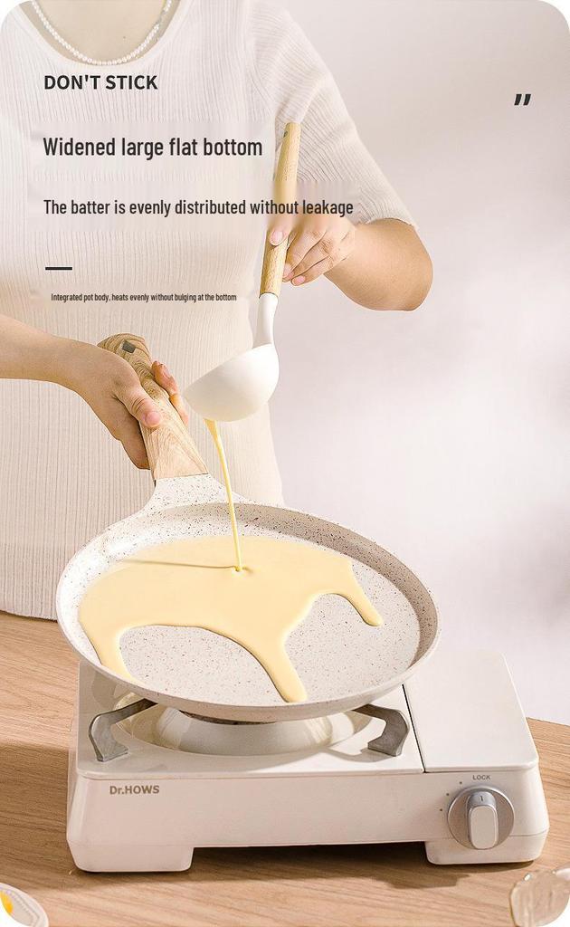 Non-stick Universal Frying Pan for Pizza, Pancakes, Dumplings - Compatible with Gas and Induction Cooktops