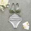 Jednodílné plavky Tankini Halter Velké velikosti Brazil Beach Push-Up plavky Body s vysokým pasem Monokiny Bikiny