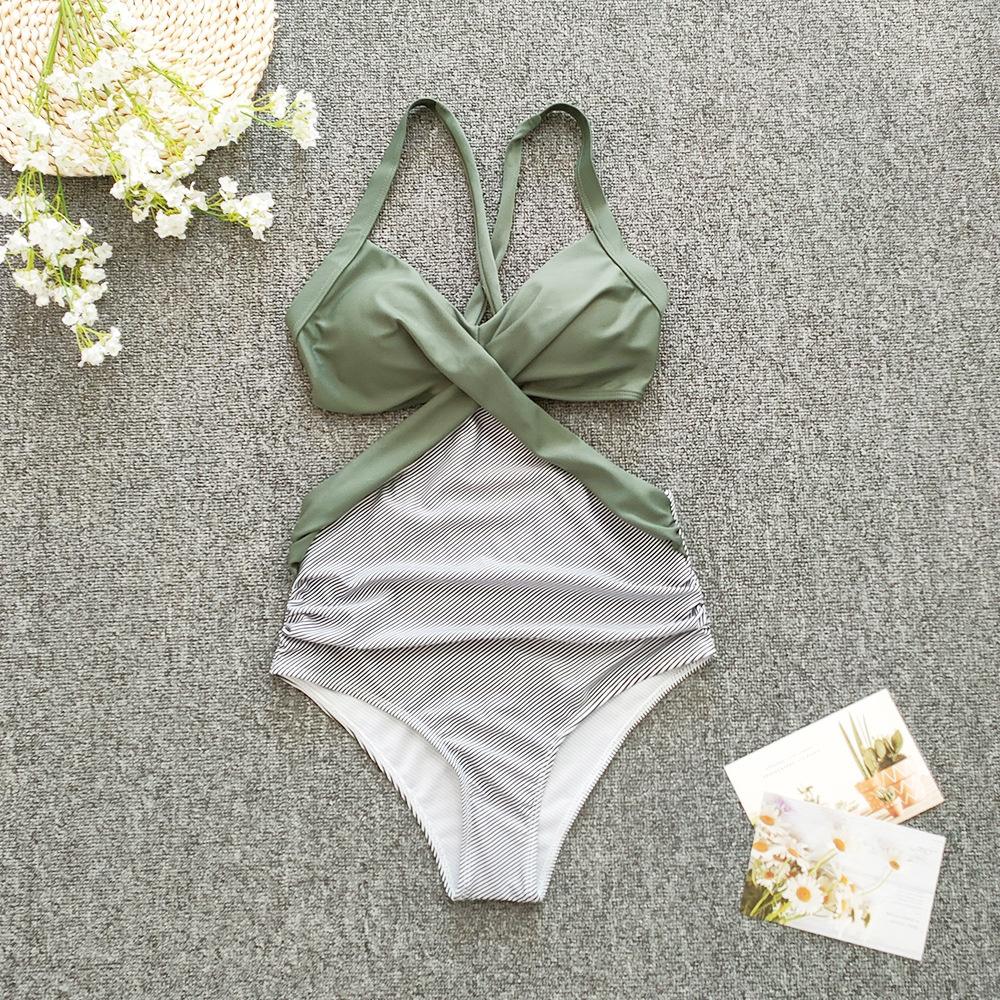 Jednodílné plavky Tankini Halter Velké velikosti Brazil Beach Push-Up plavky Body s vysokým pasem Monokiny Bikiny