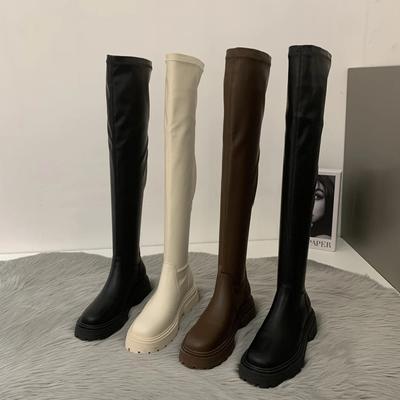 Fashion Over The Knee Boots Women Thigh High Boot Thick Bottom 2024 Winter Ladies Above Knee Boot Platform Heel Female Shoes