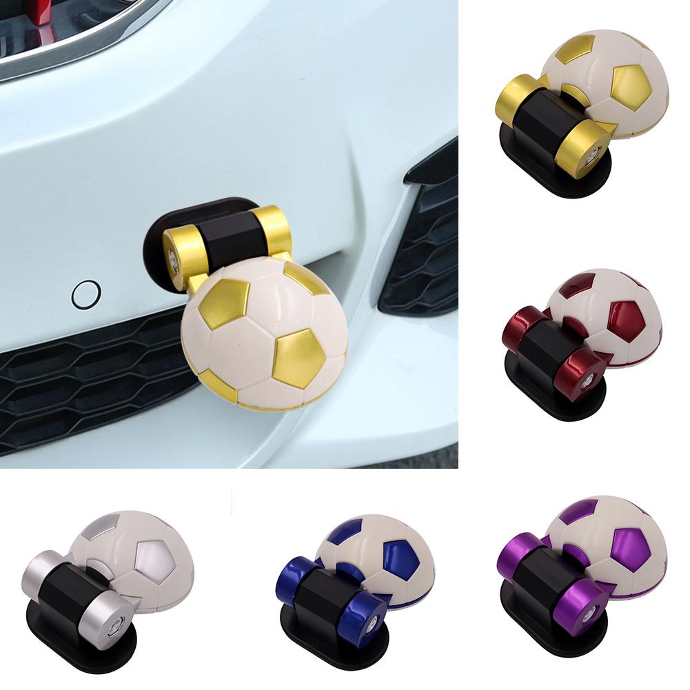 Soccer Football Shaped Car Track Tow Hook Look Car Auto Vehicle Tuning Sticker Decoration Accessories Universal