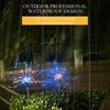 Solar Lawn Lights Ground Firework Lamp For Patio Waterproof LED Flower And Firework Colorful Solar Powed Lights For Garden