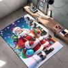Christmas Santa Gifts Celebration Carpet Yoga Living Room Room Decor Children's Crawling Mat Doormat Area Rug Games Mat