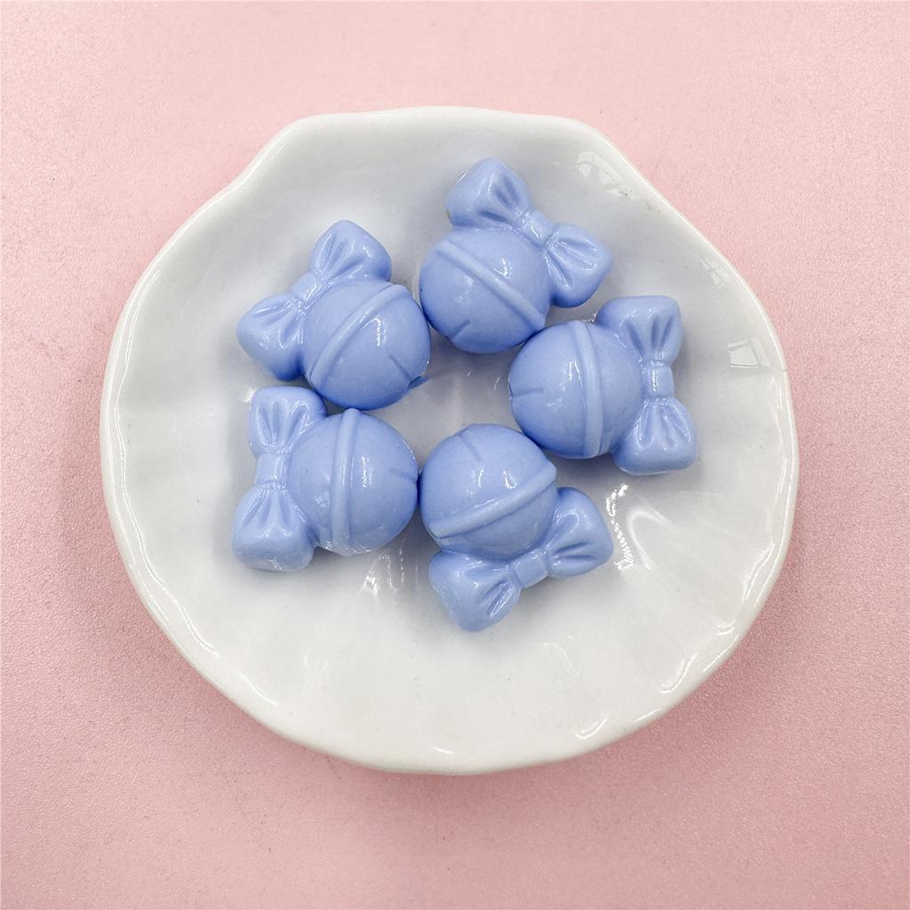 Creative Necklace 5pcs Creative Accessories DIY Bow Bell Beads Mobile Phone Chain Acrylic Bracelet 19.3*18.9mm Christmas Gift