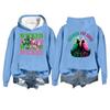 Women's Casual Long Sleeve Pullover Witch Print Hooded Sweatshirt