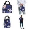 Cartoon Soccer Ball Football Insulated Lunch Bag Thermal Bag Reusable High Capacity Lunch Box Tote Food Bag Beach Outdoor
