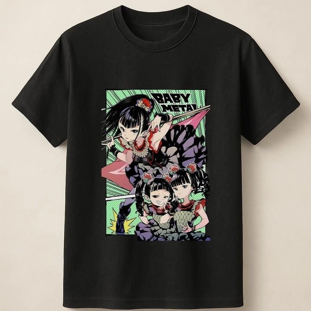 Babymetal Anime Style Retro Idol Band Rock Concert Graphic Unisex Unisex T-Shirt XXL