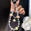 Compatible Apple Phone Case Lanyard Shell Pendant Phone Chain Crystal Handmade Beaded Chain Rope Phone Special Lanyard