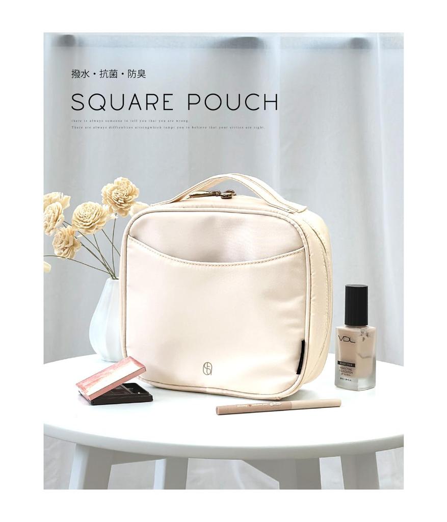 Cosmetic Large Water 11 Choice of Pouch, Capacity, Self-standing, Repellent, Antibacterial, Deodorizing, Pockets, Materials, Nylon, PU, Travel,