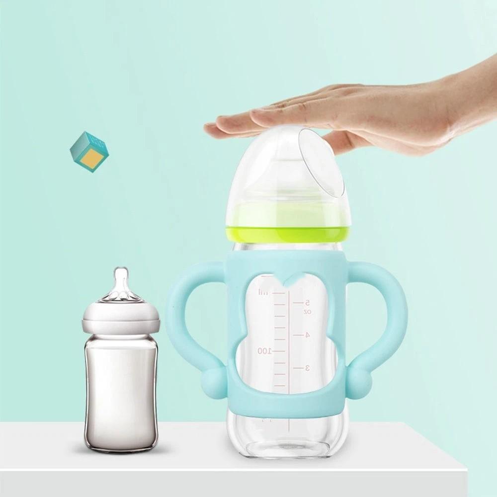 Resistant Silicone Universal Handle Wide Mouth Grip Feeding Bottles Accessories Baby Bottle Handles